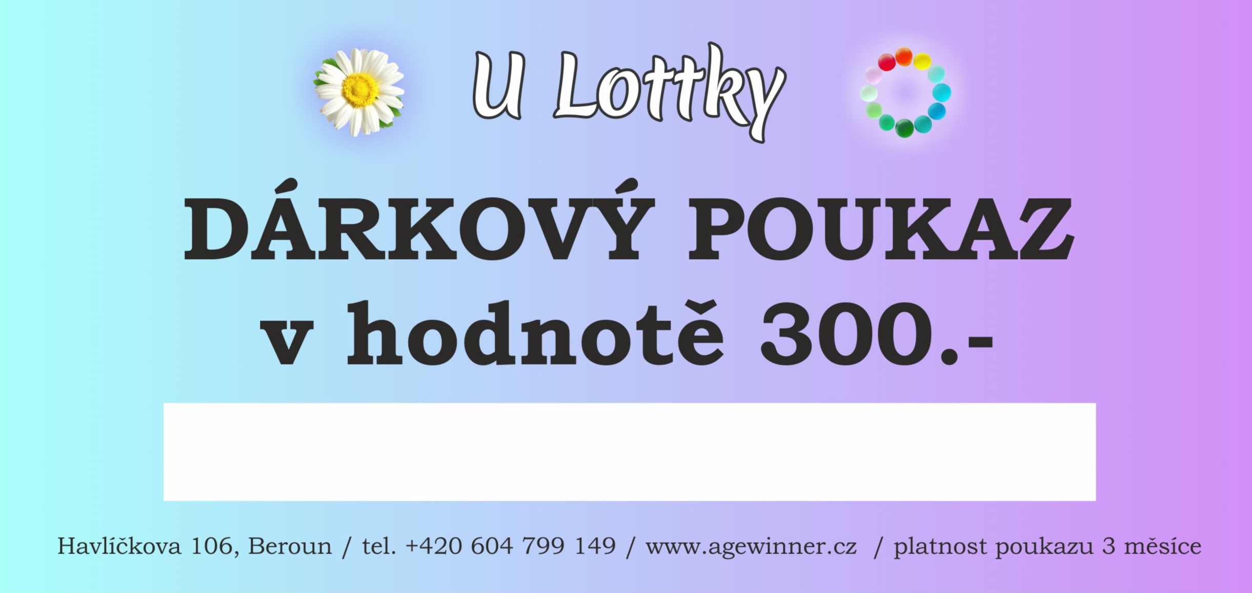Dárkový Poukaz 300