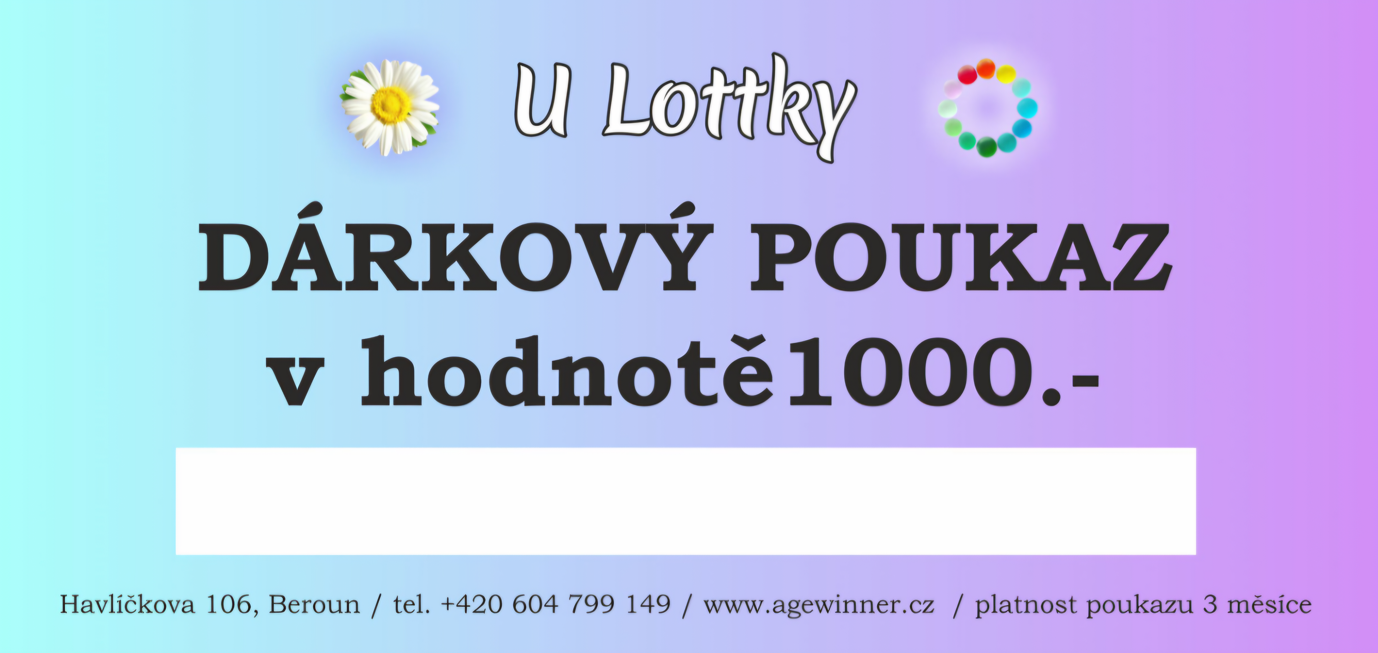 Dárkový Poukaz 1000