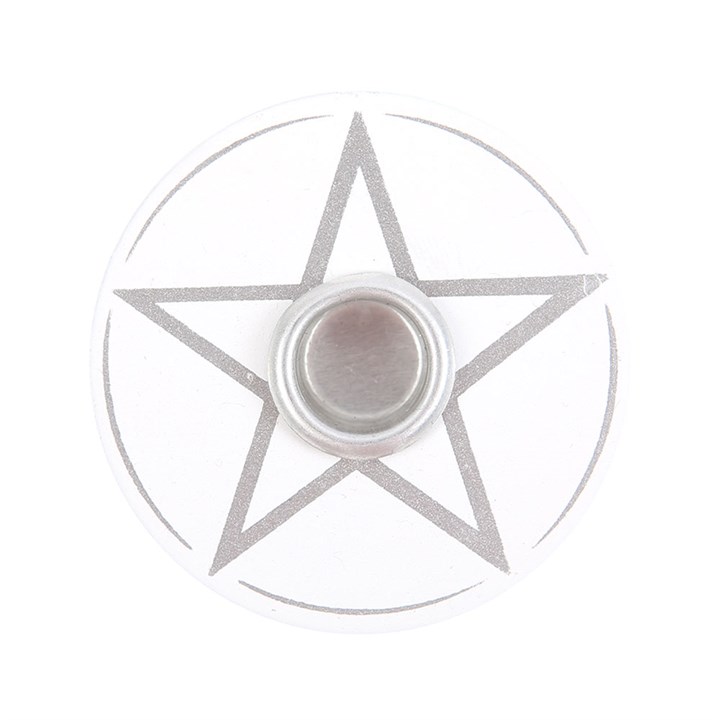 Svícen Pentagram - bílý